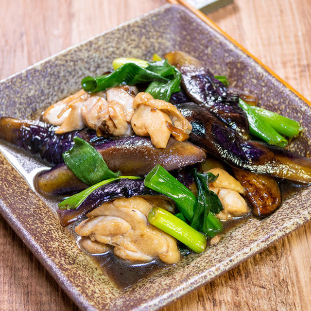 安定の味「茄子と鶏肉の旨炒め」&「市場の老舗の和食屋さん」