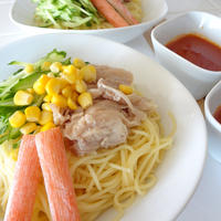 つけスパゲティ～棒棒鶏風。