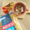 ささっとベーコンとパスタのスープ　AGNESI（アネージ）ディターリリーシ