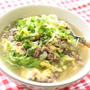 レタスとひき肉のクッパ　レシピ  311復興支援サイクルジャージ