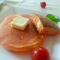 簡単２行レシピ♪トマトチーズのパンケーキで朝ごはん♡。　野菜嫌いちゃんにも(*^▽^*)ｗ by toshieさん