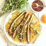 Fried Eggplant and Heirloom Tomato Salad焼きナスとトマト