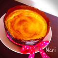 甘さ控えめ♪ボウル1つで簡単美味しい☆うちの定番チーズケーキ ／ 寒かった。。。 by Mariさん