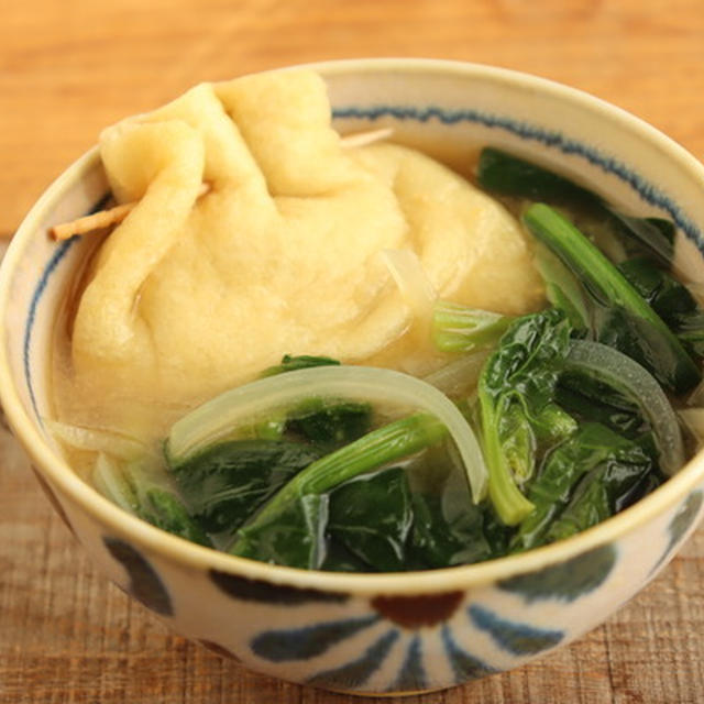 餅巾着を入れたボリューム味噌汁が美味しかった話です