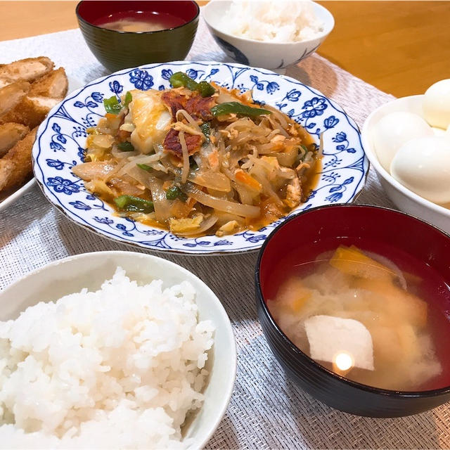 鮭のちゃんちゃん焼き♪見た目残念…でも保育園と同じ味！って嬉しいな❁︎