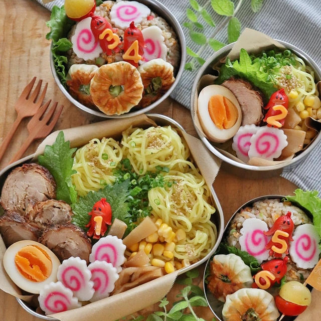 可愛いお弁当を旦那に持たせる嫌がらせ弁当「冷やしラーメン編」