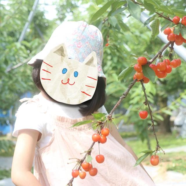 さくらんぼ狩りと親友宅。