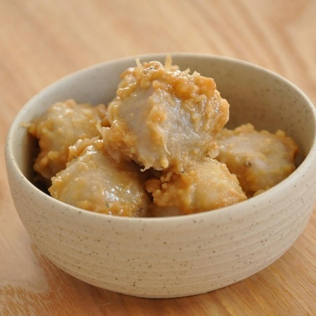 【節約おかず】和食おかずも時短で☆里芋とちりめんのみそ和え