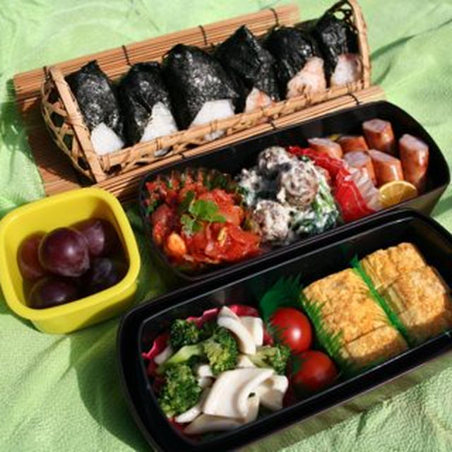 秋の日本庭園でのお弁当