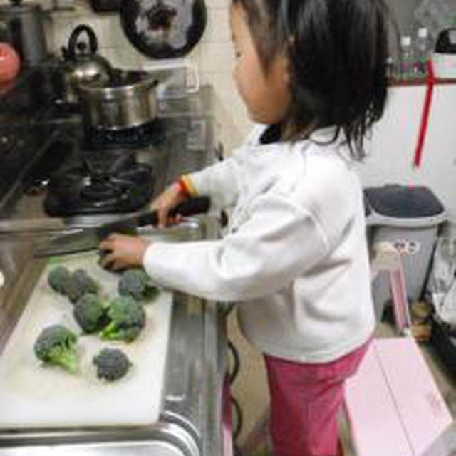 娘の初料理（完全にひとりで１品作りました！）