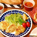 【子供の魚嫌い対策メニュー】６１９円＊サーモンのタルタルパン粉焼き定食