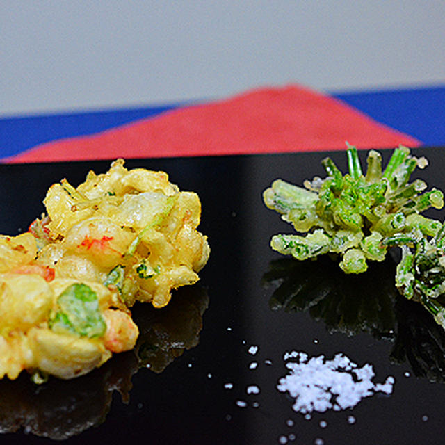 ゆり根とエビのかき揚げ 寒締めほうれん草の天ぷら By はるさん レシピブログ 料理ブログのレシピ満載