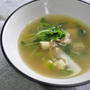 鶏軟骨＊豆苗スープ