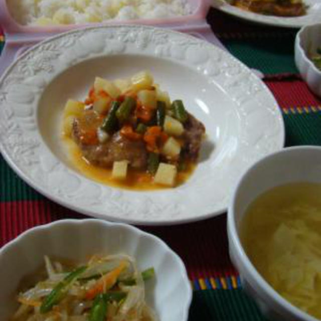 豚肉と春野菜の白ワイン煮*★