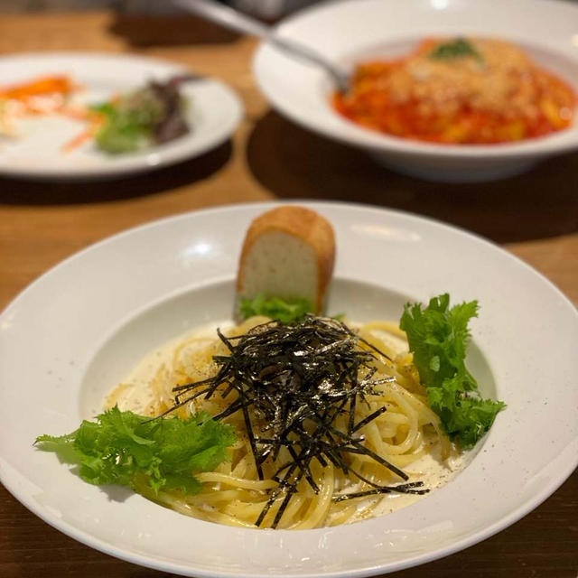 ズワイガニのわさびクリームパスタ