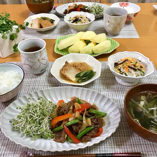 牛こまのスタミナ炒め♪