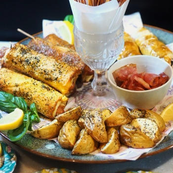 ■おもてなし料理（２）【簡単！！ヘルシーノンフライヤー料理　大皿盛り５品レシピ】