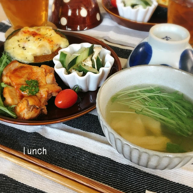 ゆで鶏をフル活用した＊お留守番ごはん＊