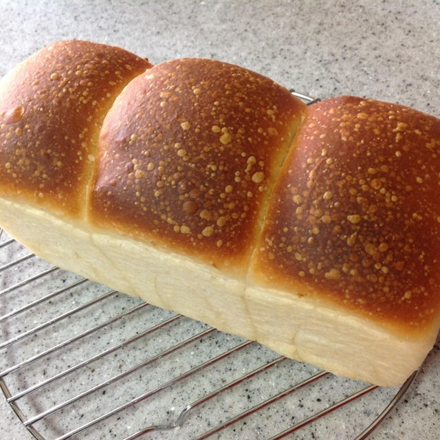 つくレポ！ふわふわ〜♡なチビくまちゃんのイースト山食♪とチューリップ^ - ^