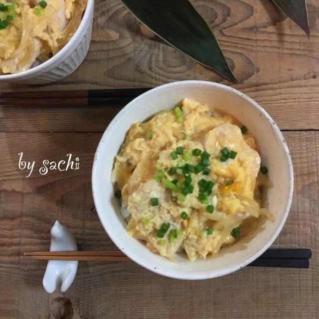 めんつゆで作る！簡単ヘルシー親子丼♡