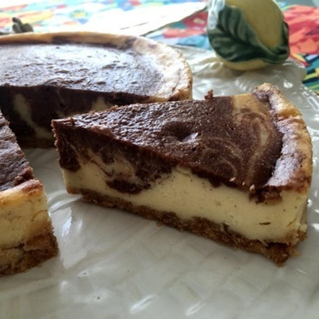 簡単・美味しい ❤︎『チョコマーブルチーズケーキ』