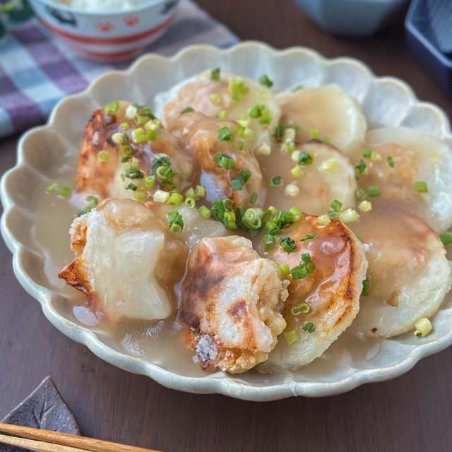 このトロトロがたまらん☆大根の肉挟みトロトロあんかけ