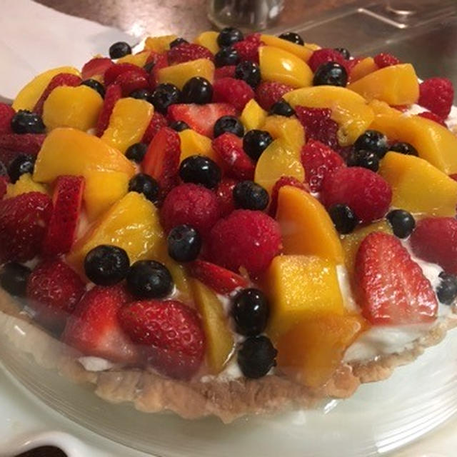 初のフルーツタルト作り