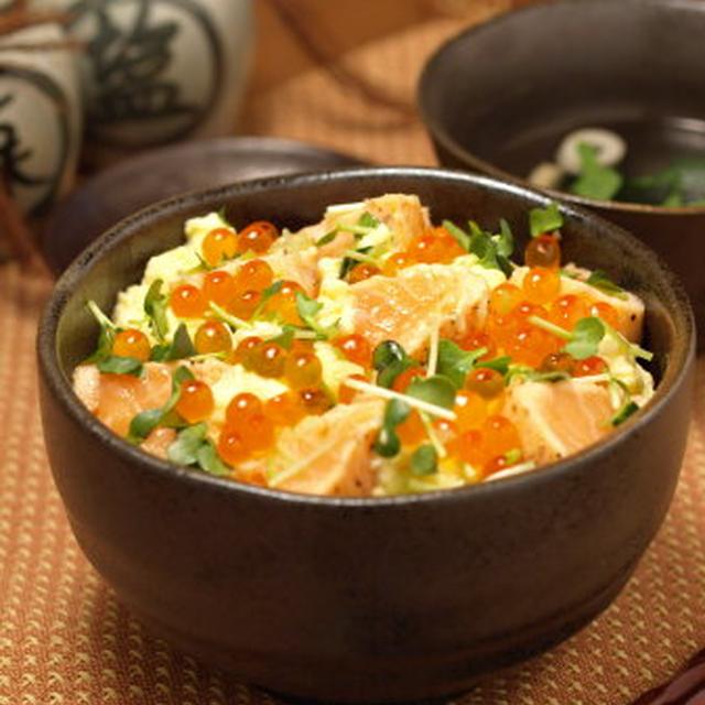 サーモンたたきとイクラのトロトロ親子丼 作り方とレシピ By 筋肉料理人さん レシピブログ 料理ブログのレシピ満載