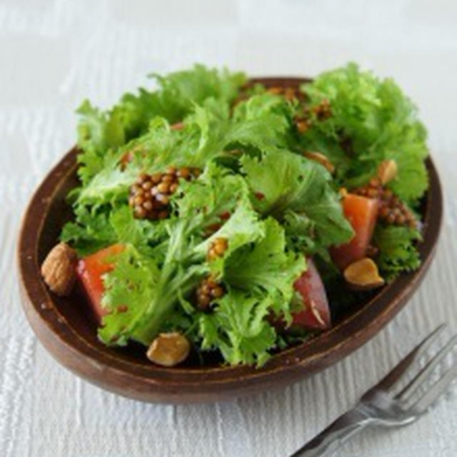【レシピ】わさび菜サラダ