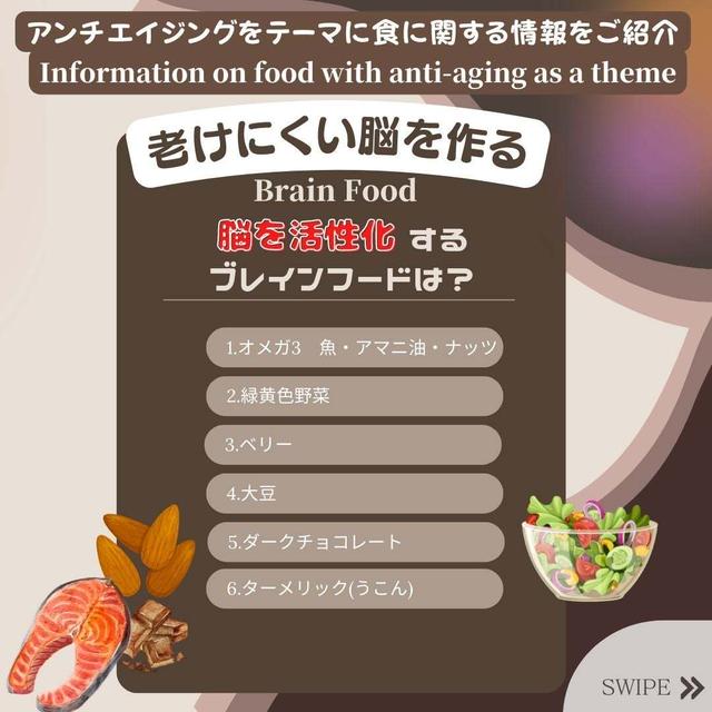 老けにくい脳を作る　脳を活性化するブレインフード