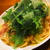 水菜たっぷり。水菜とキャベツの柚子胡椒パスタ。