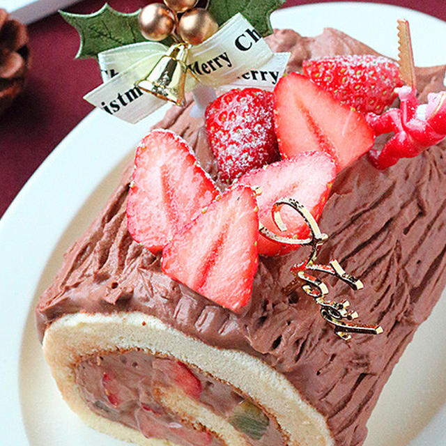 【クリスマスケーキ単発レッスン】チョコレートのブッシュドノエル