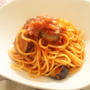 サマープレイナイト＆塩辛が隠し味の♪長なすのトマトソーススパゲッティ