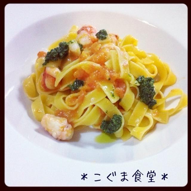 海老とトマトのパスタ