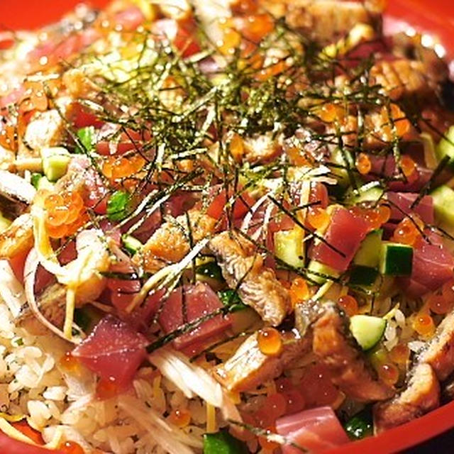 鰻と鮪のちらし（土用丑の日イブ♪）