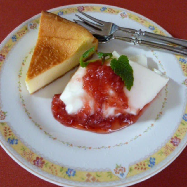 初焼きはチーズケーキ♪
