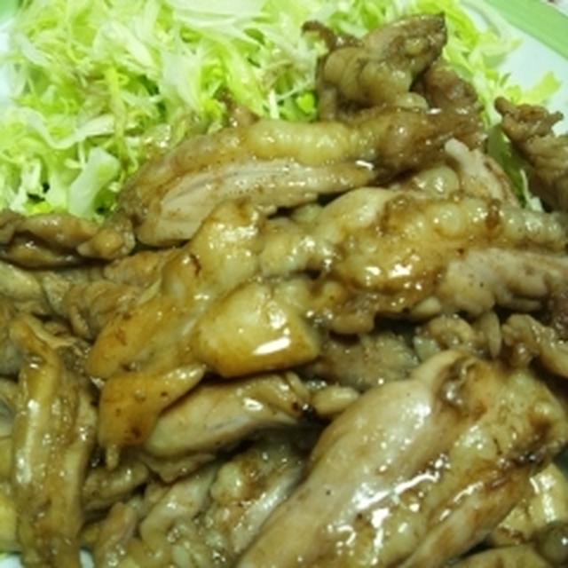 鶏せせり肉のクミン炒め