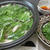 韓国風→和風と時間差で味変♪　さば缶で白菜と水菜の二層鍋