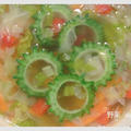 野菜たっぷり♪ゴーヤの夏スープ。 by はらぺこ　くぅ☆さん