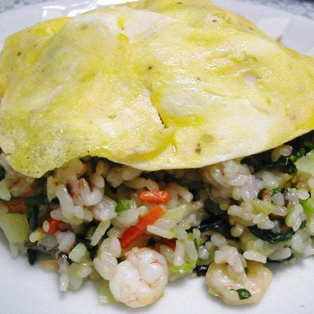◆おめでとう～♡カレー風味の海鮮オムライス◆NEW☆梅巻き玉子焼