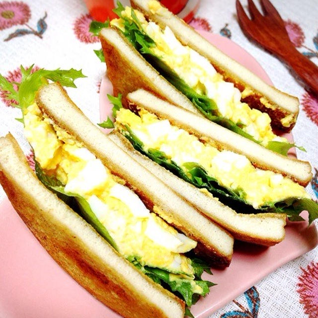 高野豆腐の卵サンドイッチ。
