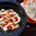 ある日の夕食、レンチン料理2種 by himemamaさん