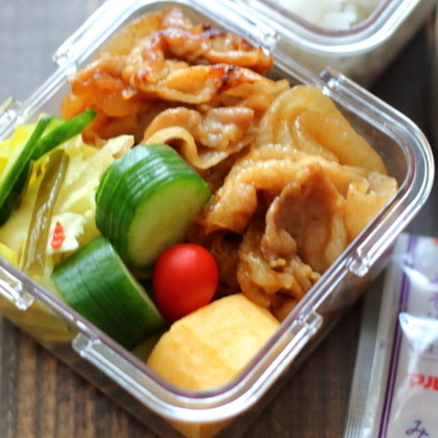 【弁当記録】豚肉と新玉ねぎの甘辛炒め