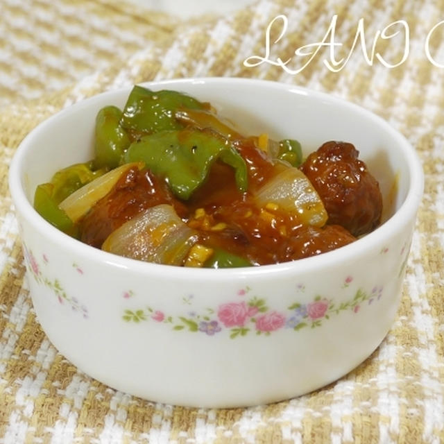 野菜と魚ボールの甘酢