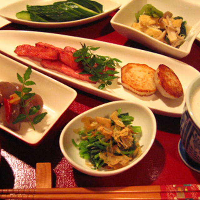 ★ほろ酔い定食：玉コンニャクとか★