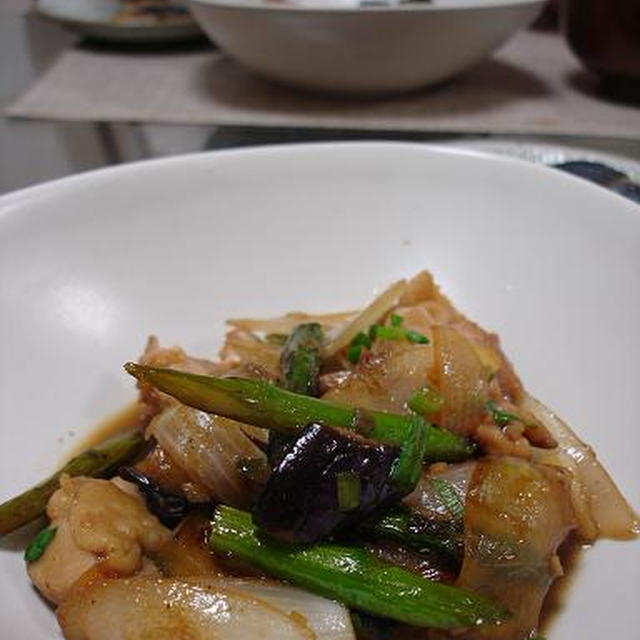 鶏肉と野菜の照焼き