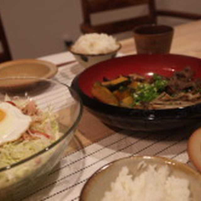 ヤムヤム！ラーメンサラダと栄養煮（笑）