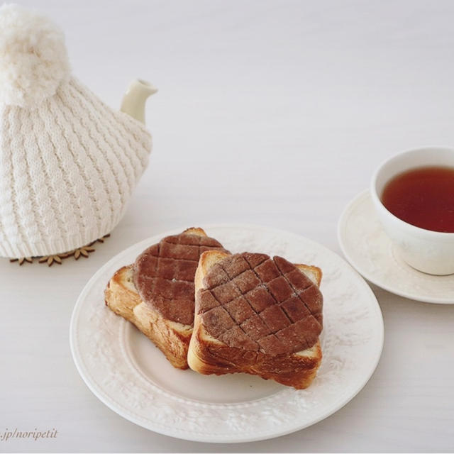 【焼くまで3分】超簡単‼︎めちゃウマ♡チョコメロンパントースト