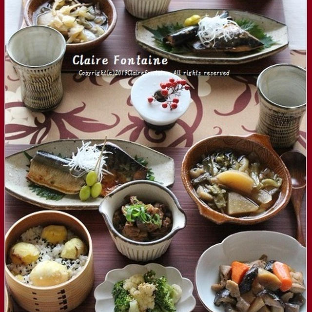 栗おこわ！と、お惣菜で楽しちゃったデー♪
