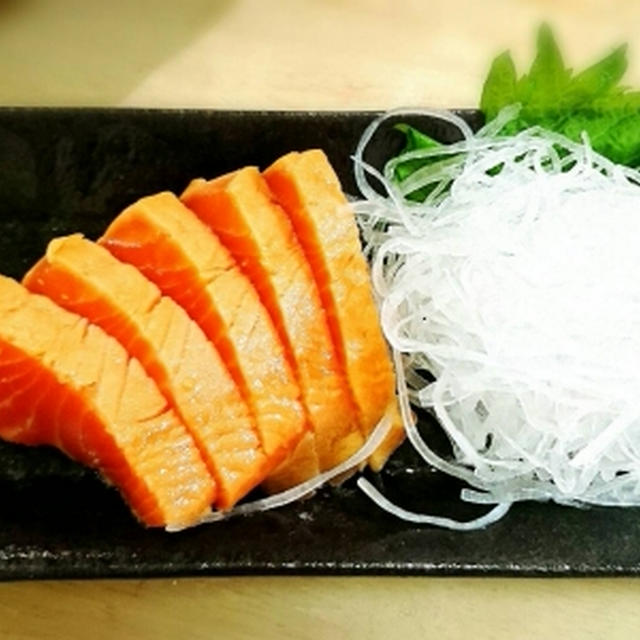 【居酒屋メニュー】サーモンの漬け